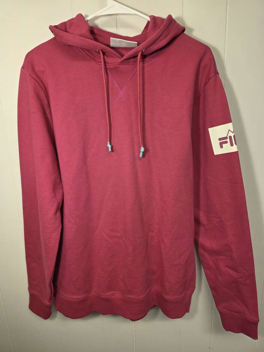 FILA Men's Magenta Pullover Hoodie